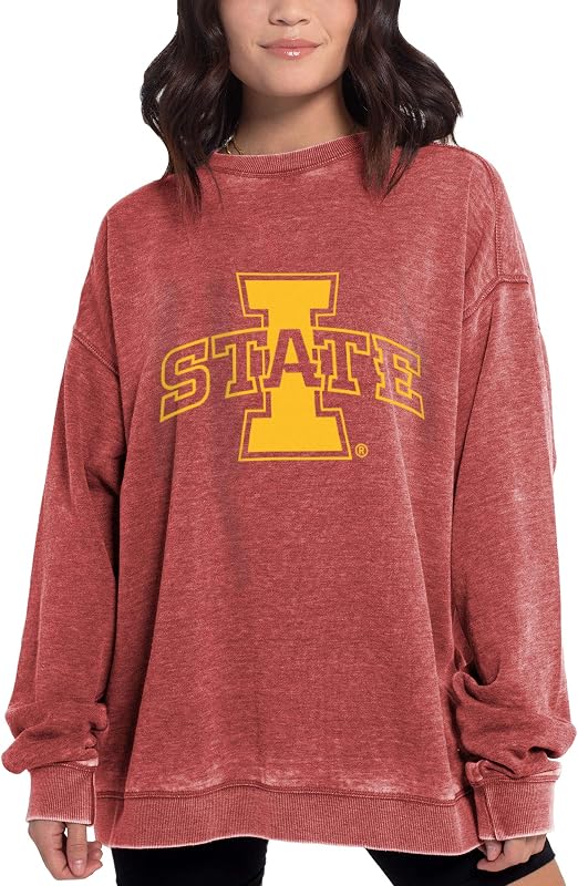 NCAA Damen Campus Pullover, Damen, Scharlachrot, Large