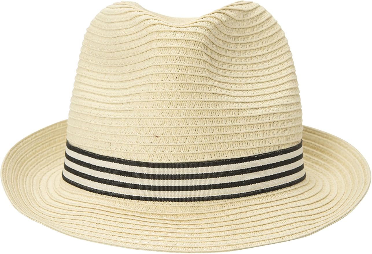 Mountain Warehouse Trilby Men’s Straw Hat Durable Summer Hat, Light