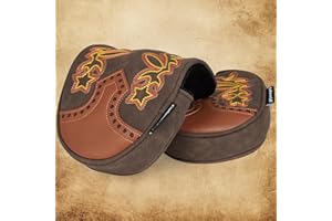 Craftsman Golf Cowboy Western Retro Brown Center Shaft Mallet Putter Headcover Cover for L.A.B. Golf DF3 Putter Square 2 Squa