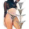 Cotton G String Thongs for Women T Back Gstring Underwear Seamless Panties Tangas Sexy 4 Pack Set