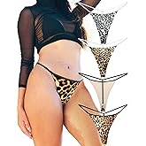 Cotton G String Thongs for Women T Back Gstring Underwear Seamless Panties Tangas Sexy 4 Pack Set