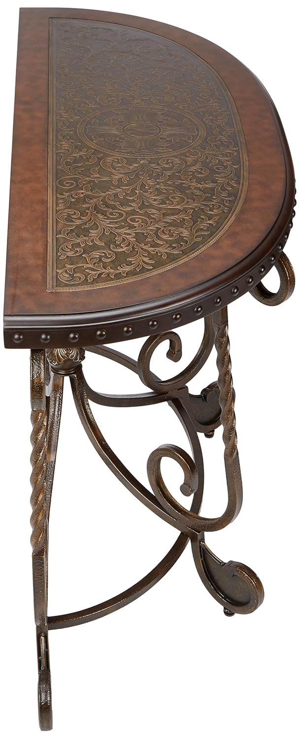 Vintage Brown Round Rafferty End Table Ashley Furniture Signature