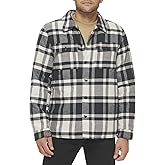 Levi's Men's Plaid Sherpa Lined Hooded Shirt Jacket (Regular & Big & Tall Sizes)