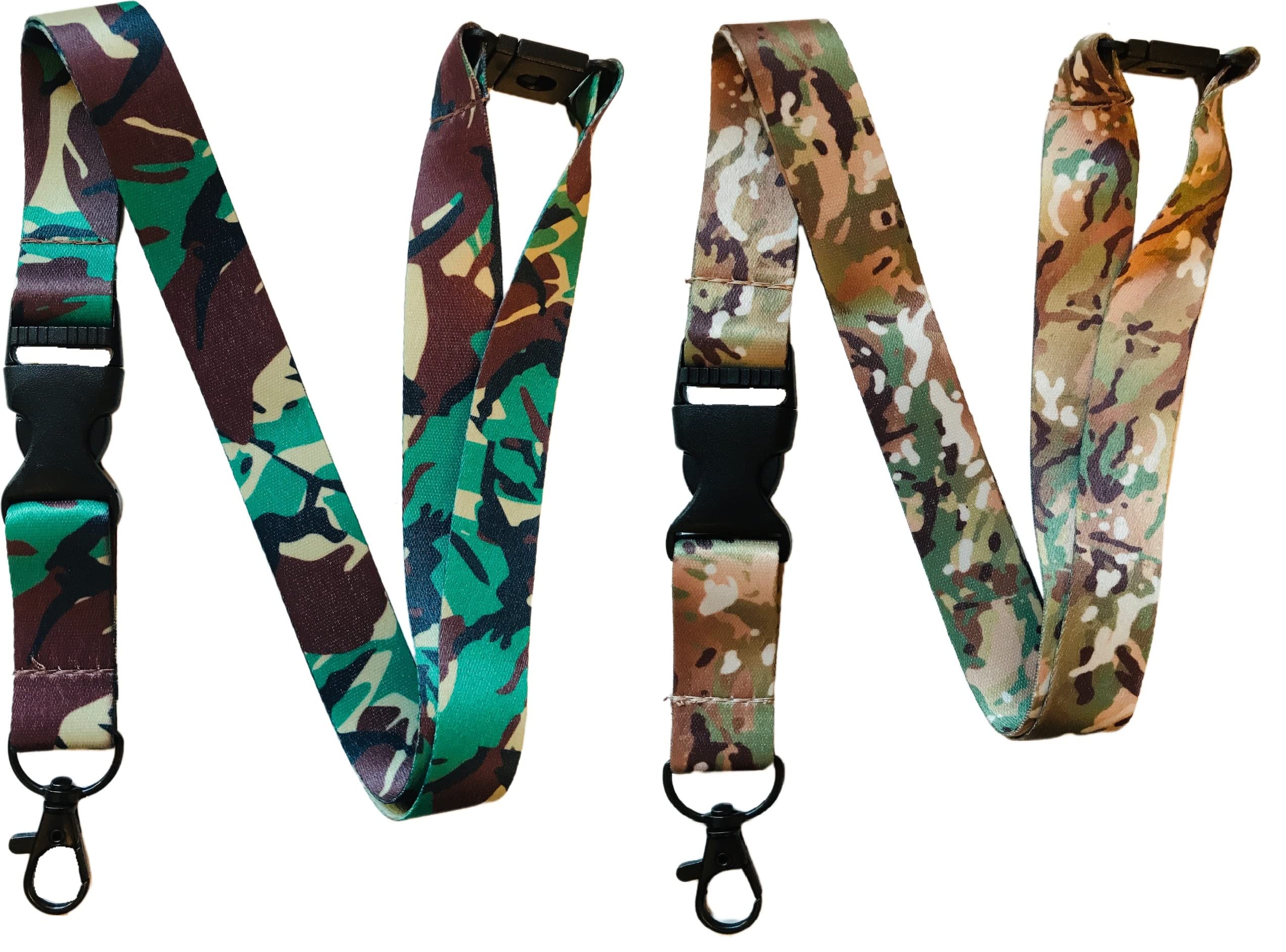 PAC Supplies Global British Army Camo Neck Lanyard With Detachable Buckle & Safety Breakaway (Multi Terrain MTP)