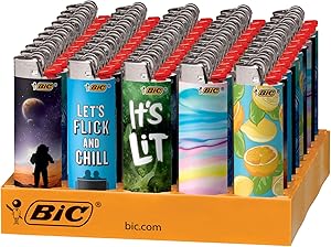 BIC Special Edition Favorites Series Lighters, 50-Count Tray
