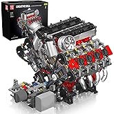 Mould King 10130 V8 Engine Model kit That Runs - Build Your Own STEM V8 Model Engine for Adults, 8-Cylinder Engine kit 3.9-Li