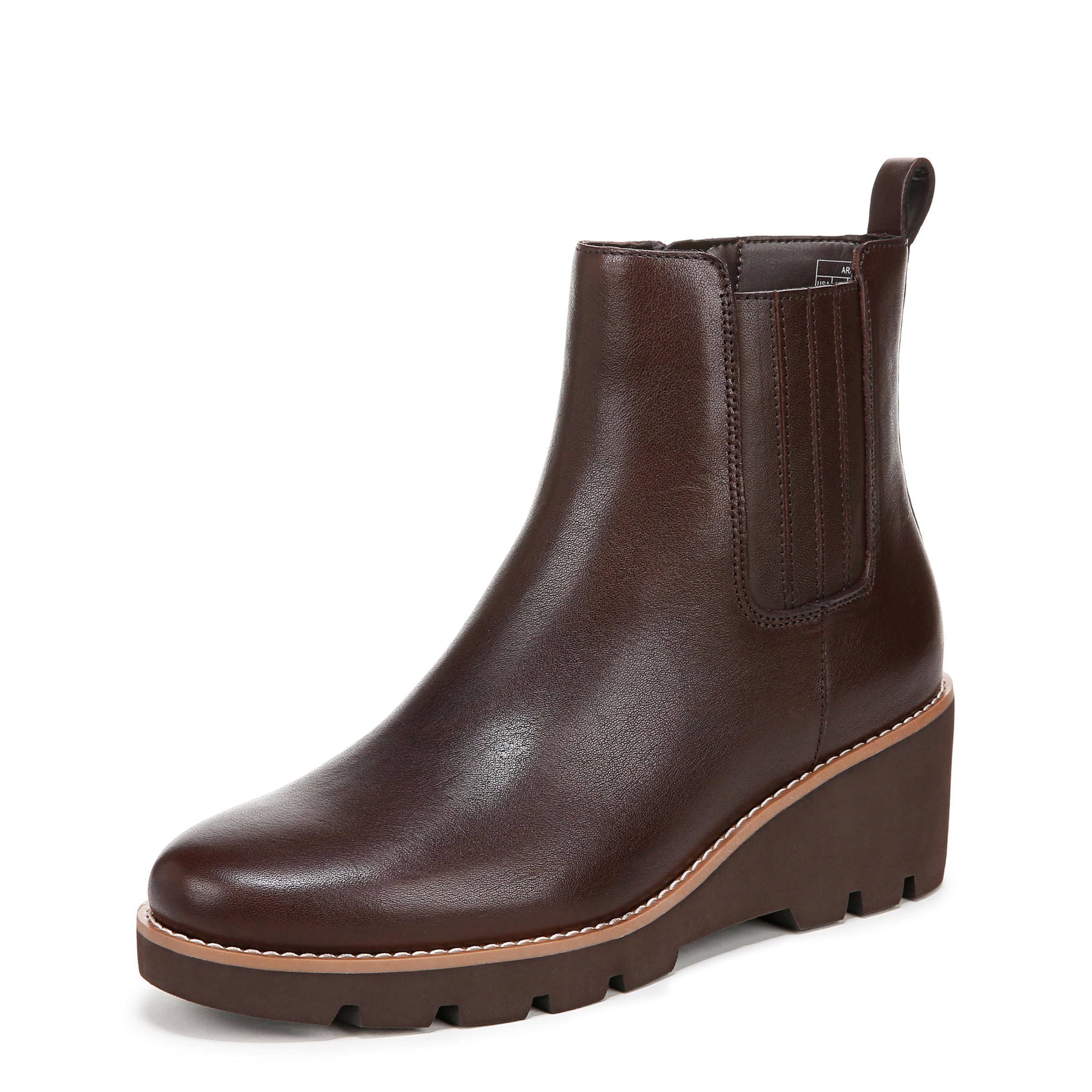 VIONIC Women’s Aria Booties, Dark Brown Leather, 11, Medium