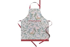 Maison d' Hermine 100% Cotton Apron for women with Pocket Kitchen Chef Apron for Men Cooking Gardening Server Waitress Maid