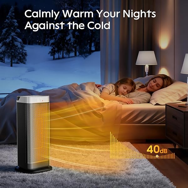 SPACE HEATERS FOR INDOOR USE, CCGIRU 1500W ELECTRIC FAST AND SAFETY HEATERS WITH 70°OSCILLATING, REMOTE,PTC CERAMIC HEATER FOR OFFICE BEDROOM