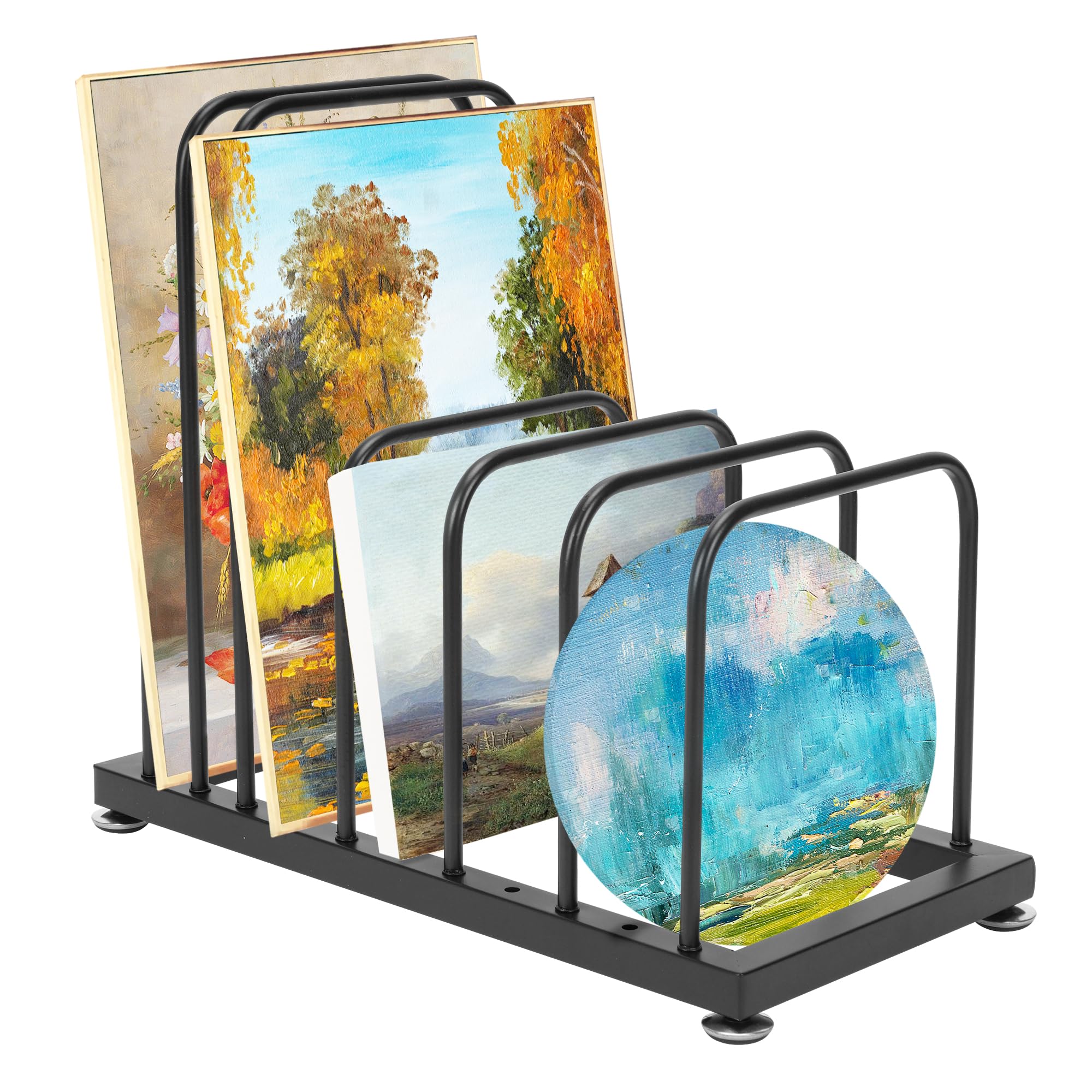 lesolar Art Canvas Storage Stand, Small Art Storage Rack, Art Drying Rack for Desktop, Artworks, Canvas Boards, Panel, Frame, Drawing Board, Printed Matter, Paper Pad (7.8" x 15.7 x 13.7)