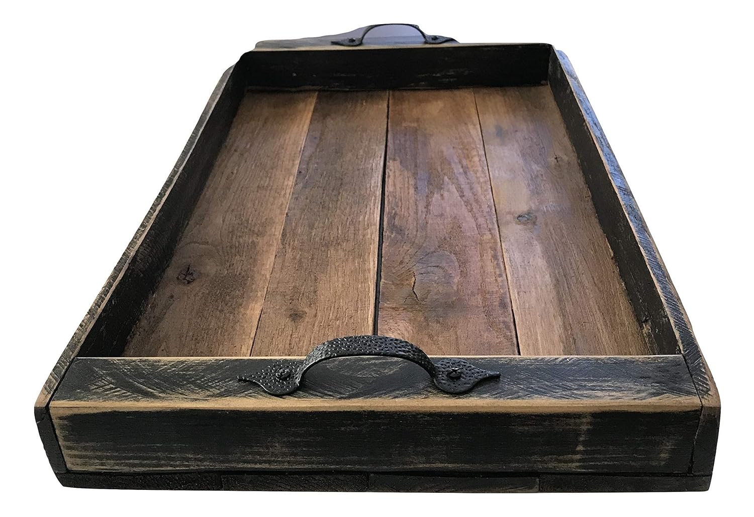 Black Large Serving Tray For Ottoman Boxes Handmade Products