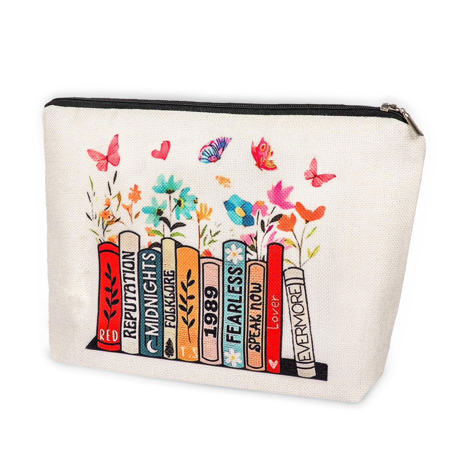 Small Fresh Lovely Cosmetic Wallet Travel Makeup Bag Gifts for Women Sister Mum Music Lover Singer Fans Bride Bridesmaid