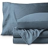 Bare Home Sandwashed Queen Sheet Set - Premium 1800 Ultra-Soft Microfiber Bed Sheets - Breathable Bedding - Hypoallergenic - 
