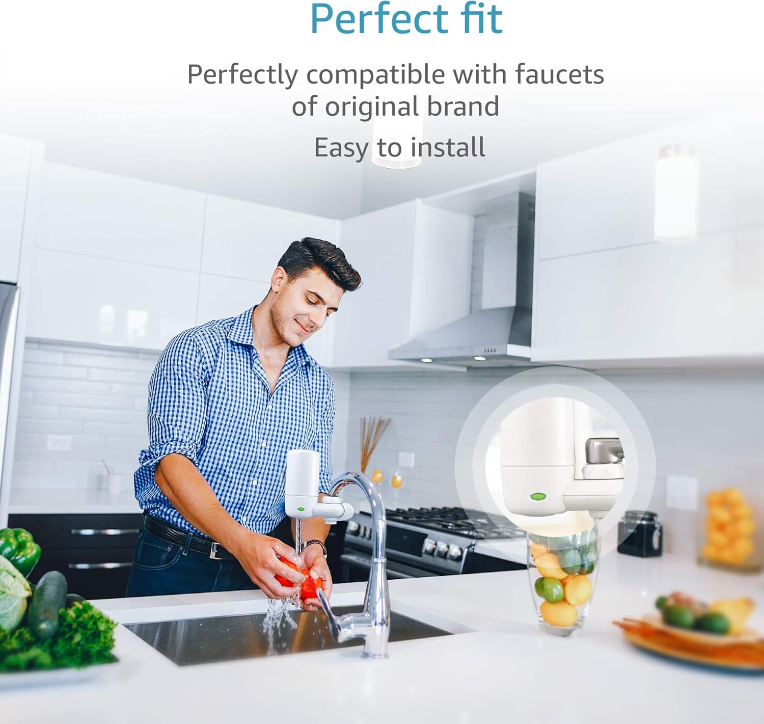 AQUA CREST Faucet Filter Cartridges, Compatible with Brita 36311 On Tap Water Filtration System Replacement Filters (Pack of 2): Home & Kitchen