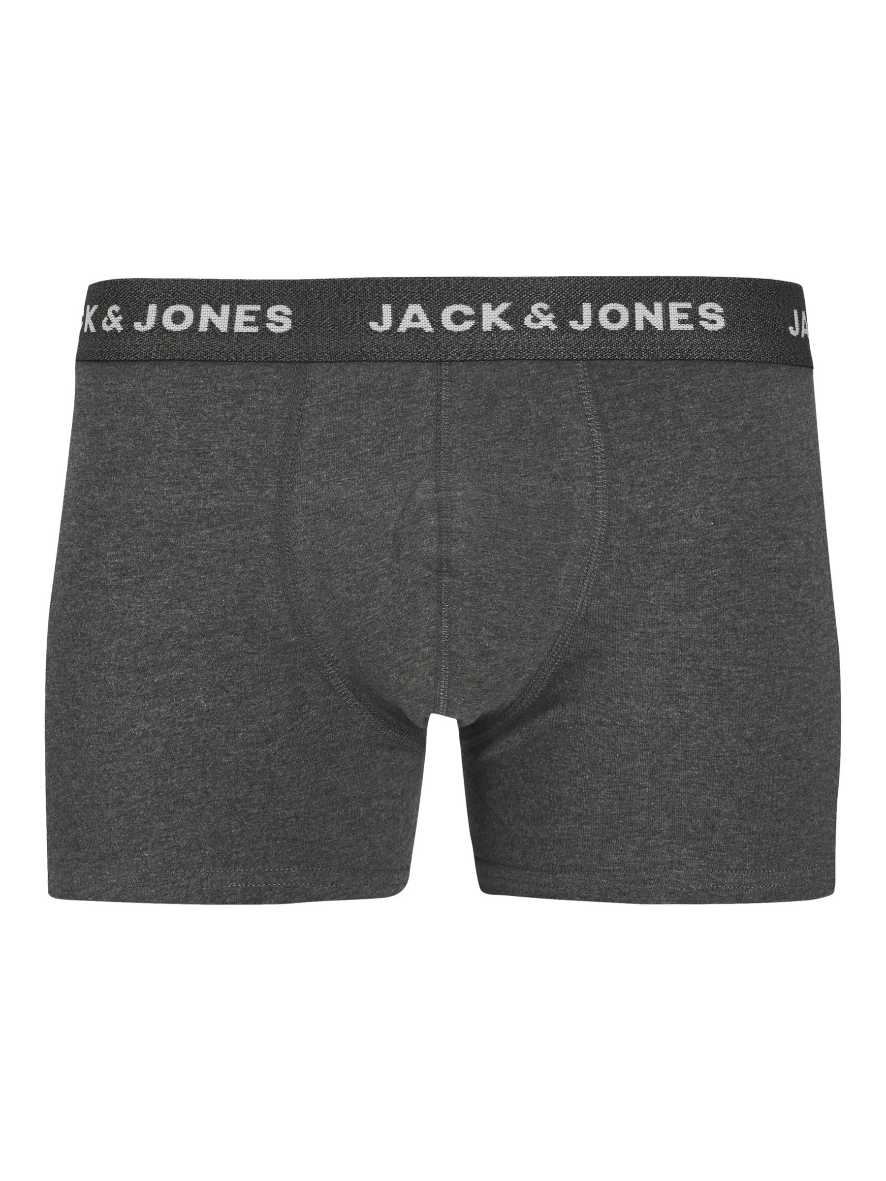 JACK & JONES Herren Trunks 7er Pack – Bequeme Baumwoll-Stretch Unterhosen mit Elastikbund 7
