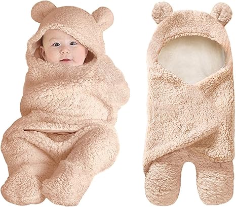 cute baby girl swaddles