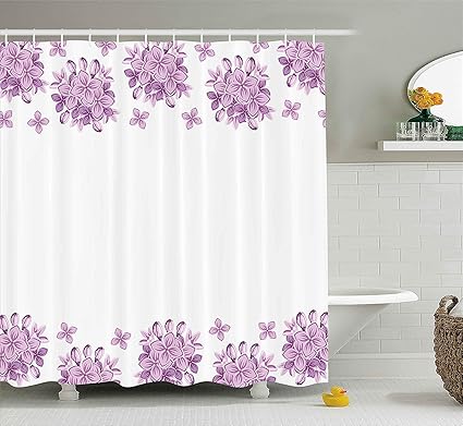 Amazon Com Rs Pthr Flowers Shower Curtain Gardening Theme