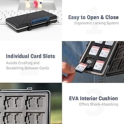 36 Slots Memory Card Case Water-Resistant