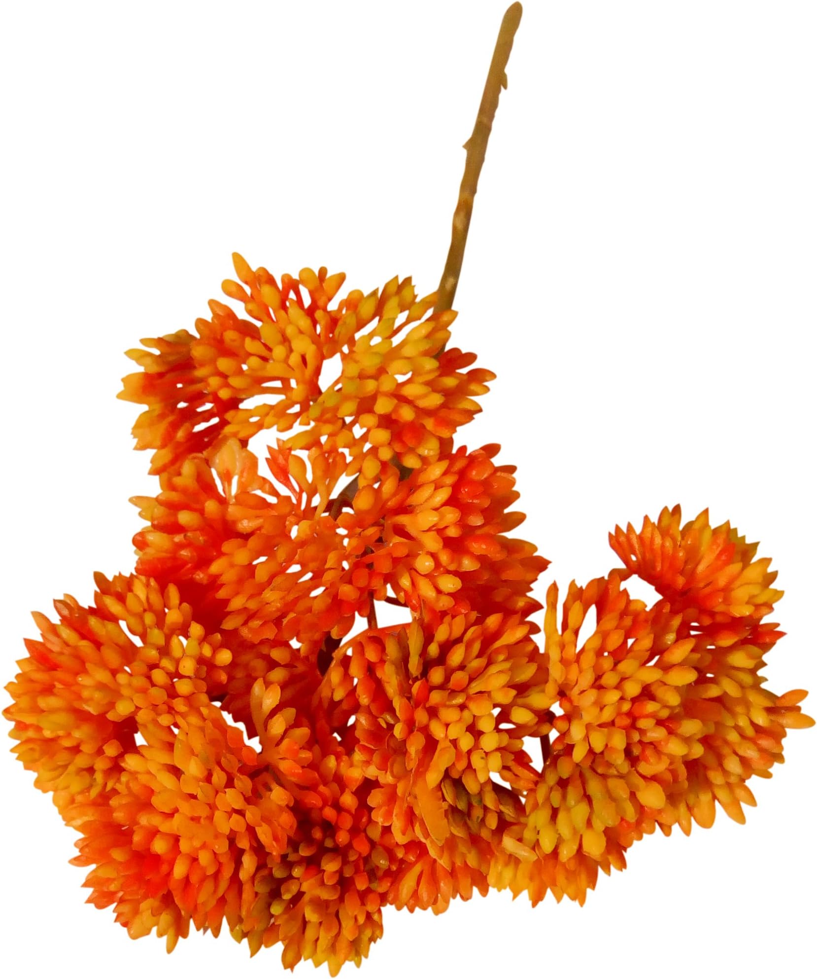 Nimble House ® ™1 Branch of Artificial Flowers Bouquet for Home Hotel Wedding Party Garden Floral Decor Without Pot (Orange Color)