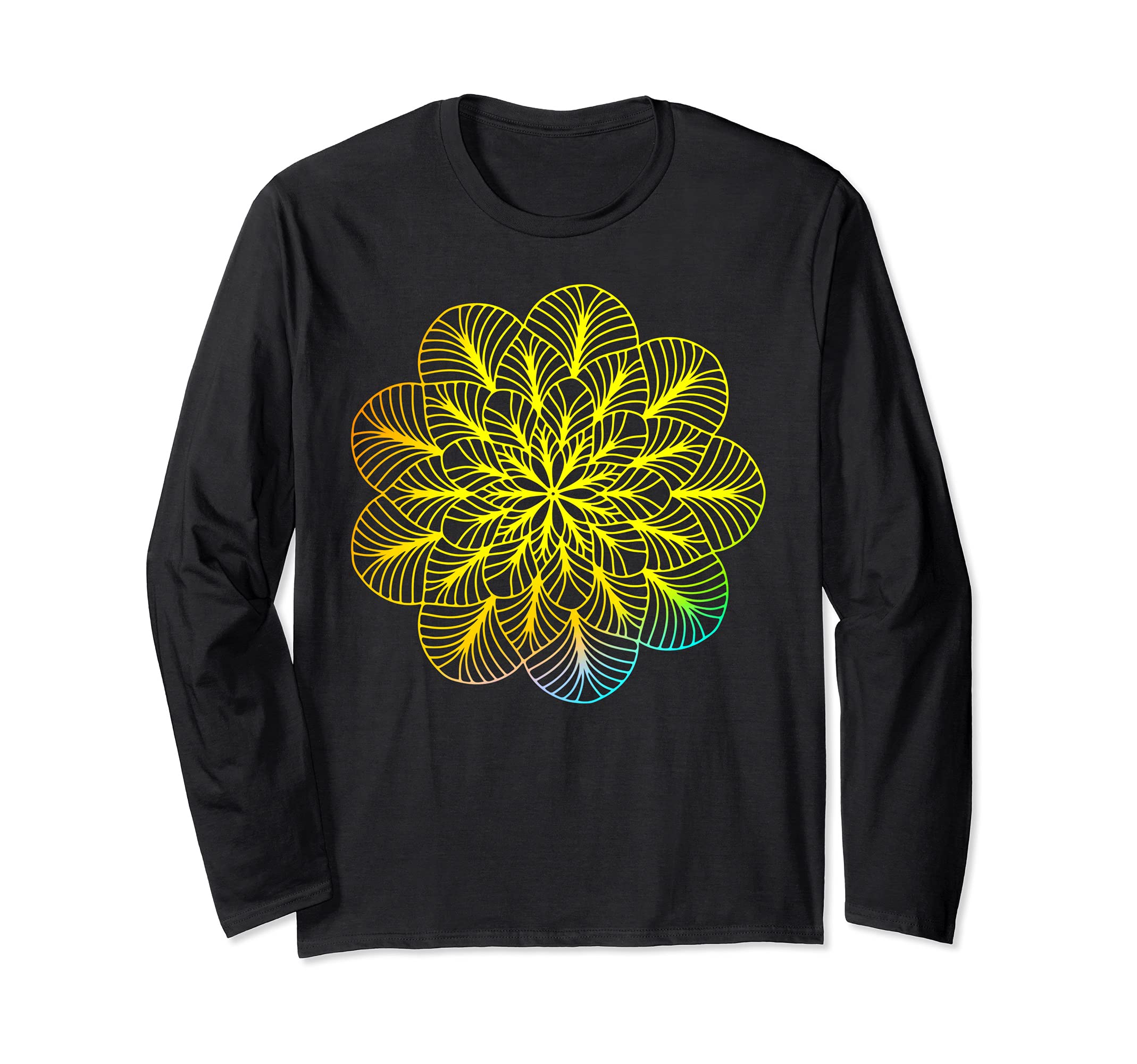 Mandala Rainbow Creation Long Sleeve T-Shirt