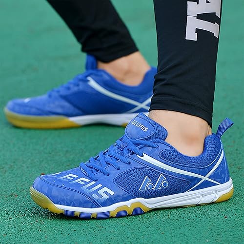 LIPPAN Men's Badminton Tennis Shoes Non Slip Comfort Lightweight
