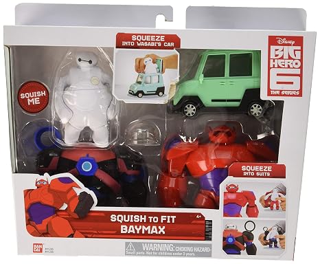 Amazoncom Big Hero 6 Squish To Fit Baymax With Accessories - 