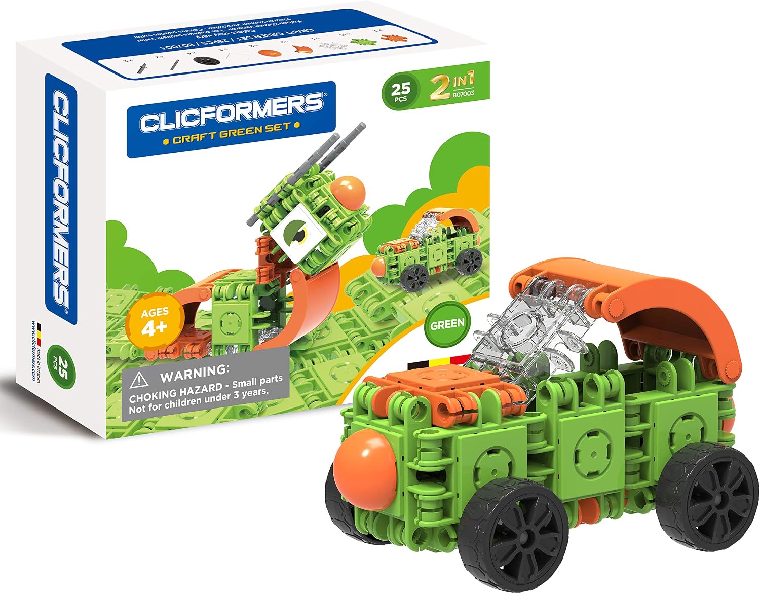 Clicformers 807003 clickable and stackable construction toy tiles to ...