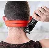 NEKMATE Neckline Shaving Template and Hair Trimming Guide | Barber Style DIY Hands-Free Cut, Trim, and Shave Use for Straight Lines | Non-Slip, Skin Safe Silicone