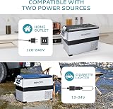 EUHOMY 40L Car Fridge Freezer 12V DC AC Portable Dual Zone Compressor view 5