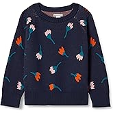 Amazon Essentials Girls and Toddlers' Pullover Crewneck Sweater