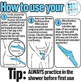 SHEWEE Extreme Female Urinal UK Made Reusable Portable Extension Pipe Aqua view 5