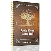Family History Record Book - My Family Tree & Genealogy Planner, Personalized Scrapbook Journal for Recording Ancestors, Fami