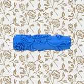 Nichiyo 7" Pattern Paint Roller for Wall Texture, Rubber | Rubber Roller Creates Pattern Texture on Walls, Reusable DIY Home Wall Decoration Tool (EG110C)
