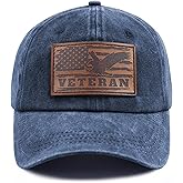 Czantyyn American Flag Veteran Hats for Women Men, Adjustable Cotton Veterans Day Baseball Cap