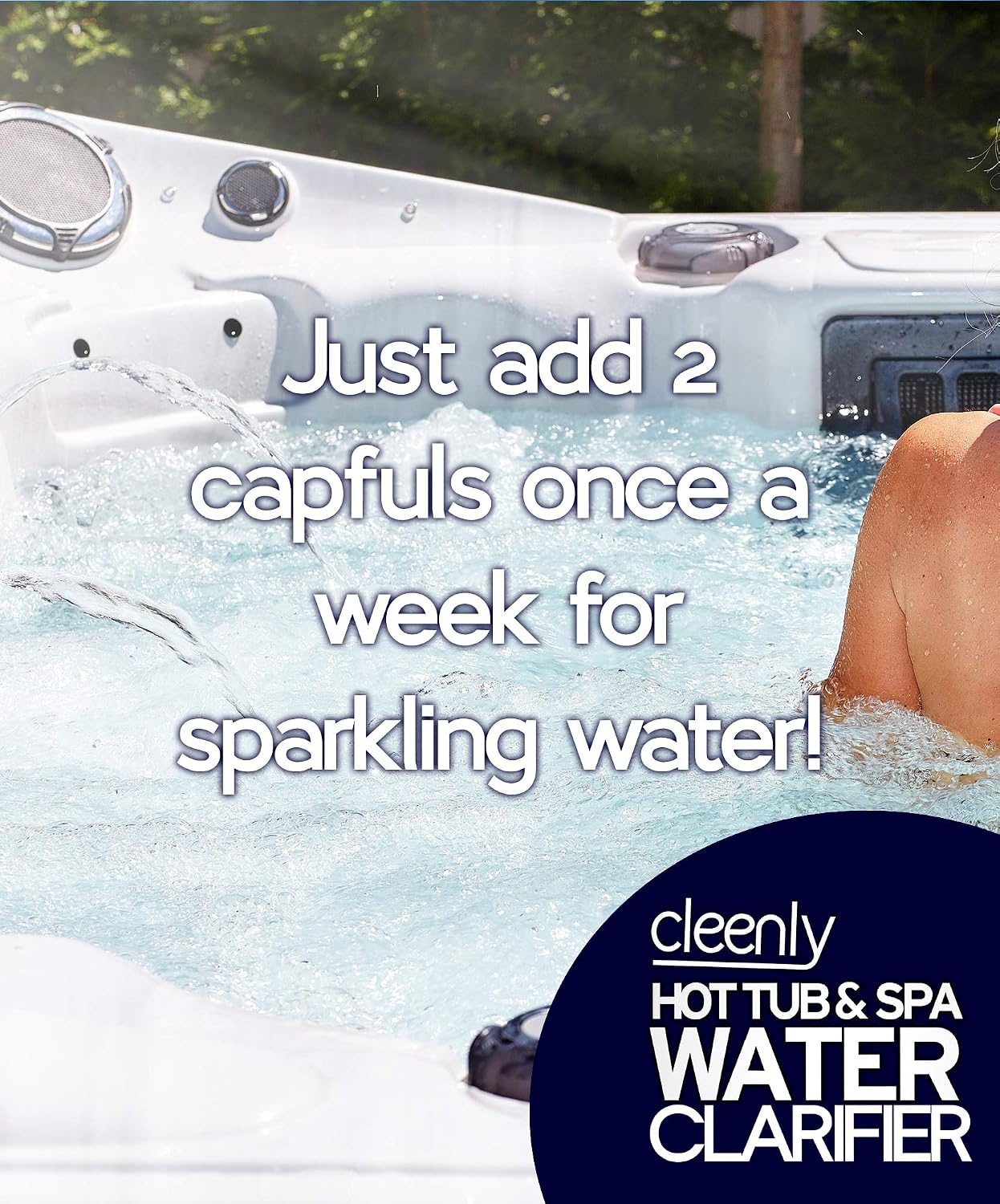 Cleenly Hot Tub & Spa Water Clarifier - 5 litres - Transforms Cloudy, Dull Looking Water - Improves Filter Performance & Efficiency - Image 4