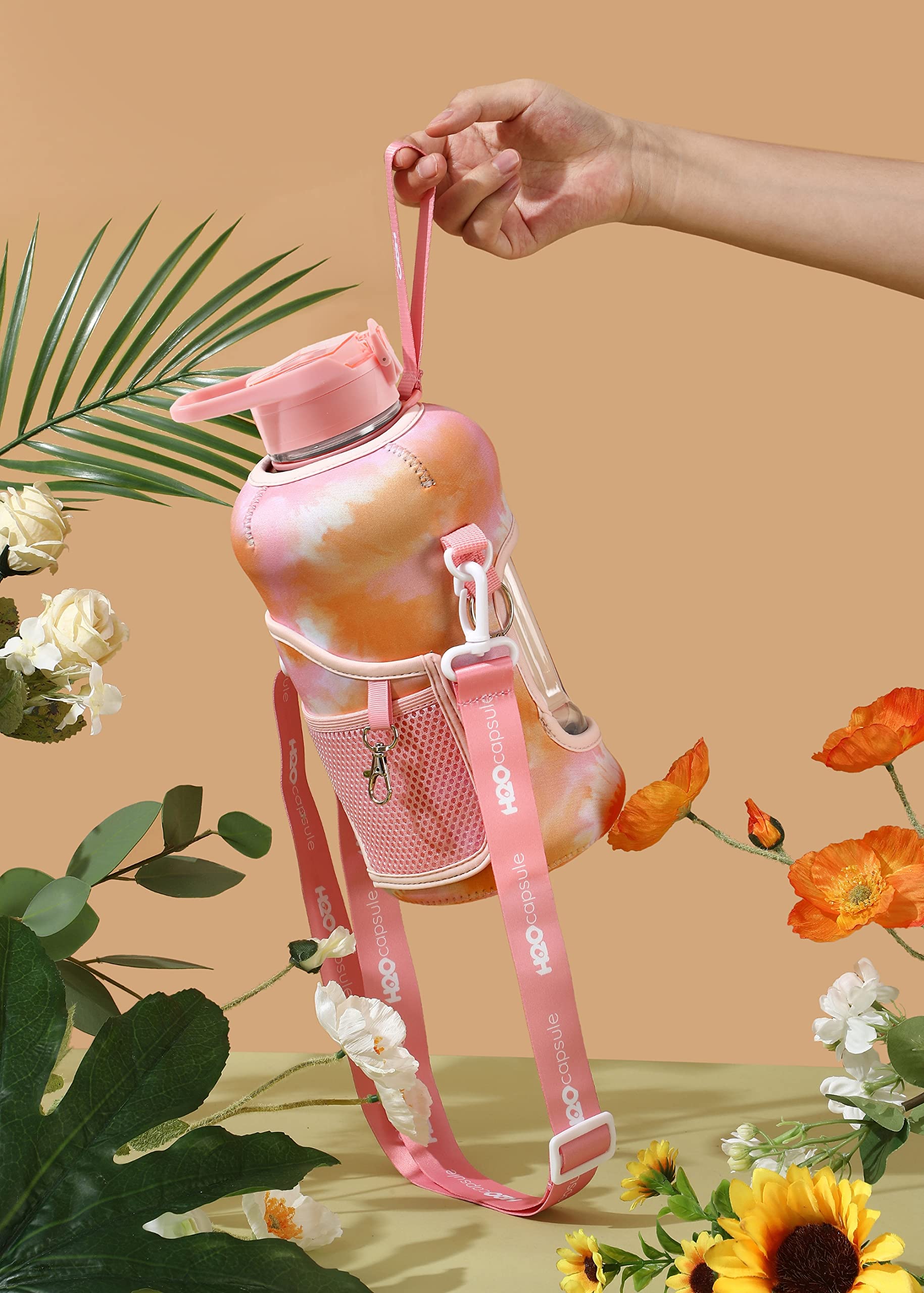 Water Bottle with Storage Sleeve