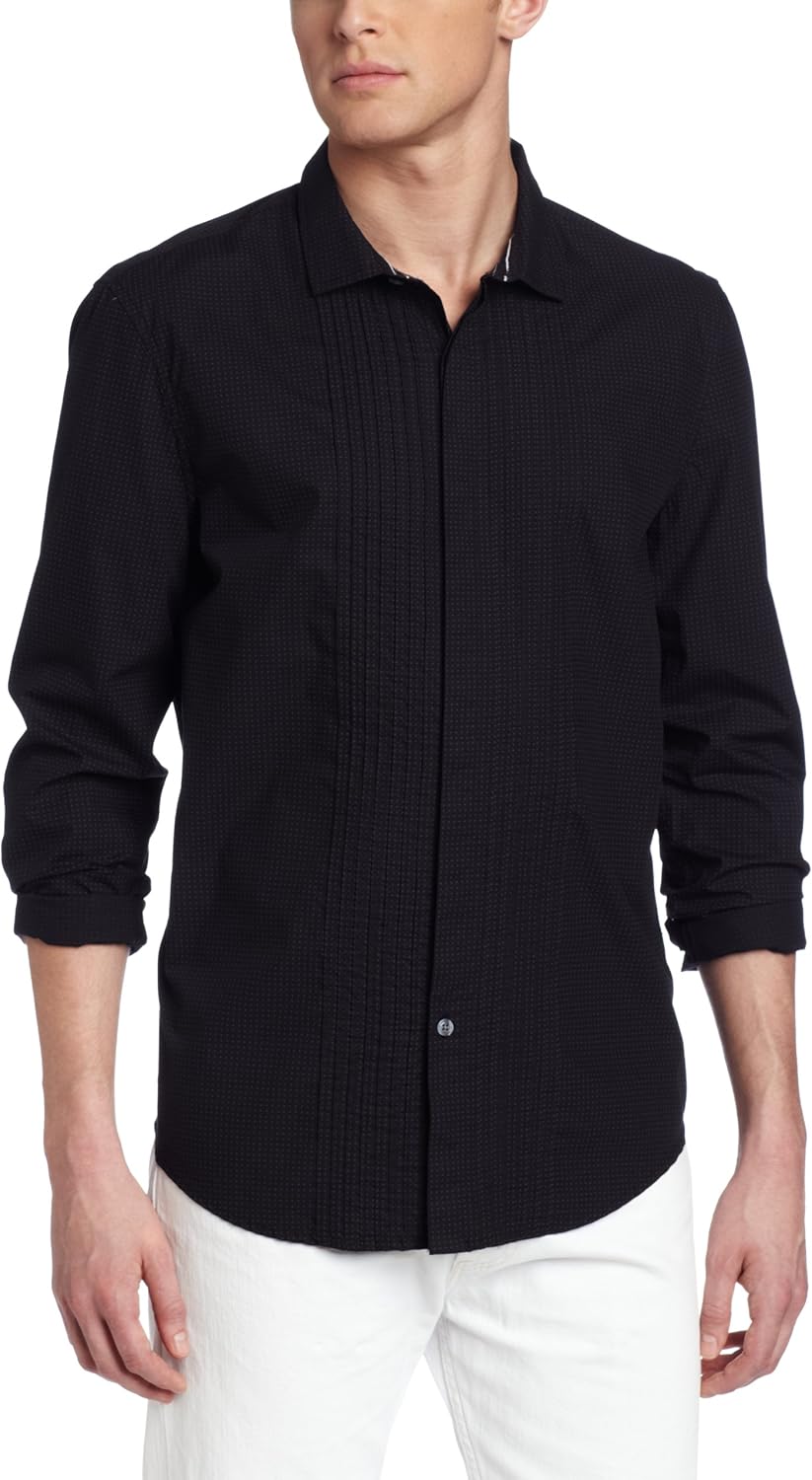tuxedo shirt calvin klein