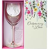 Pavilion - You're Amazing - 19 oz Stemmed Wine Glass Stepsister Sister-In-Law Present From Sibling Brother