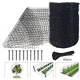Deer Fence Netting, 7 x 100 Feet Bird Netting Heavy Duty Anti Bird Deer Protection Net Reusable Protective Garden Netting for Plants Fruit Trees Against Birds, Deer and Other Animals