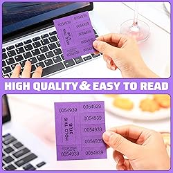 Kosiz 504 Sheets 5 Bid Raffle Ticket with Different