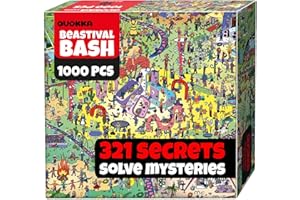 Quokka 1000 Piece Jigsaw Puzzle for Adults Mythories Pawchella – Premium Box Packaging with Extra Fun Challenges, Perfect for