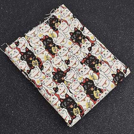 Kesheng 45 145cm Tissu Chat De Chance Japonais Diy Couture Accessoire Amazon Fr Cuisine Maison