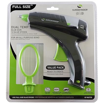 FPC DT-270KIT Full-Size Dual Temperature Glue Gun with 12-4- Inch Standard All Purpose Glue Sticks