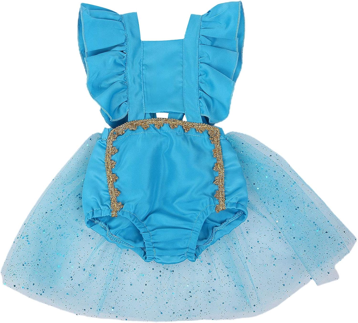Newborn Baby Girl Romper Dress Ruffle Sleeveless Bodysuit