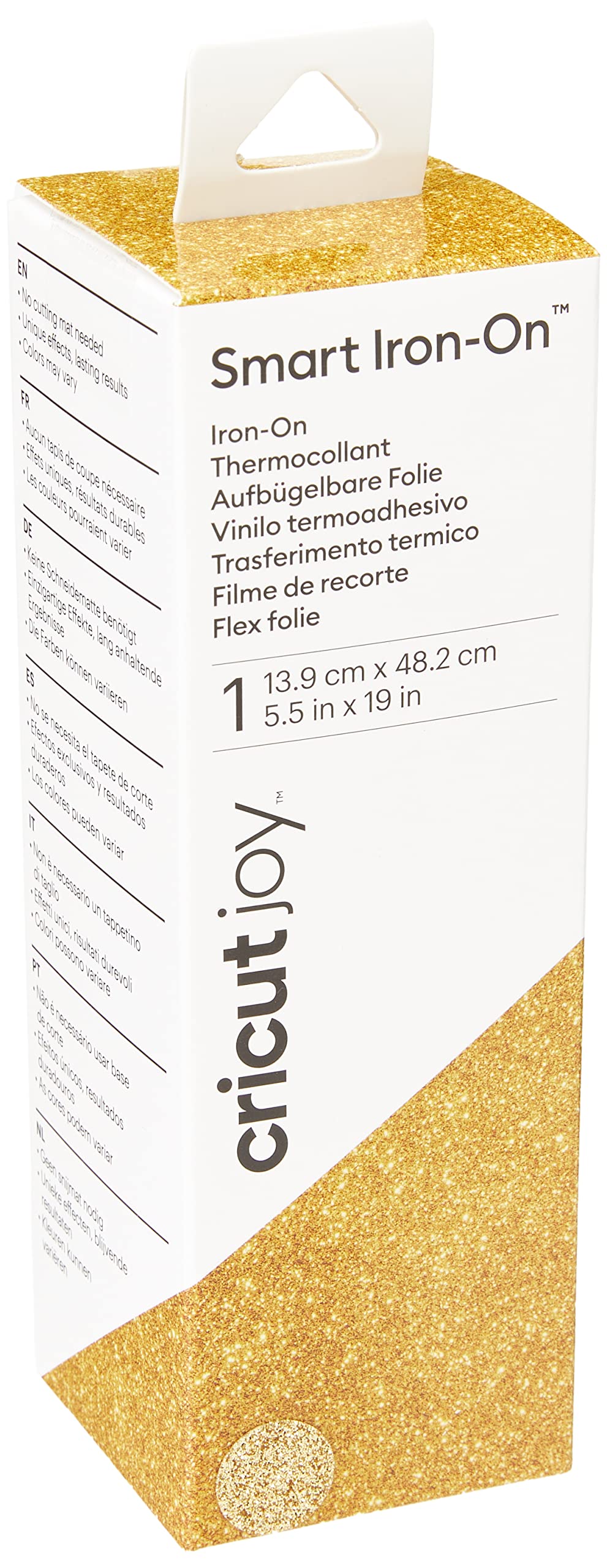 Cricut 2008058 Smart Iron-On, Glitter Gold, Joy