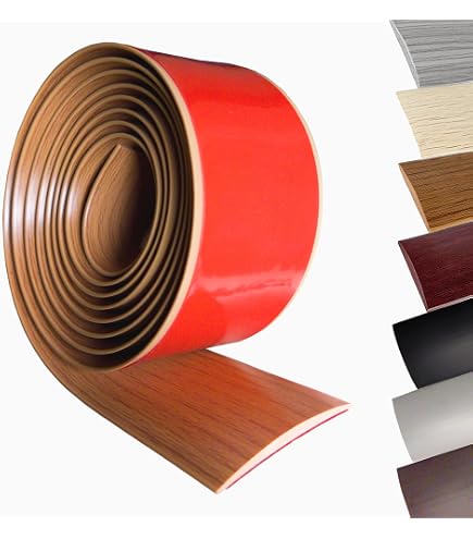 Self-Adhesive PVC Floor Transition Strip – 7.6cm X 100cm, Maple, Flexible Cover For Gaps Between Tile, Wood & Laminate