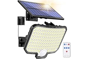 WITOROR Solar Lights Outdoor Motion Sensor,120 LED Motion Sensor Lights Security LED Flood Light, IPX5 Waterproof, 270° Wide Angle Illumination Wall Light with 3 Modes(1 Packs)