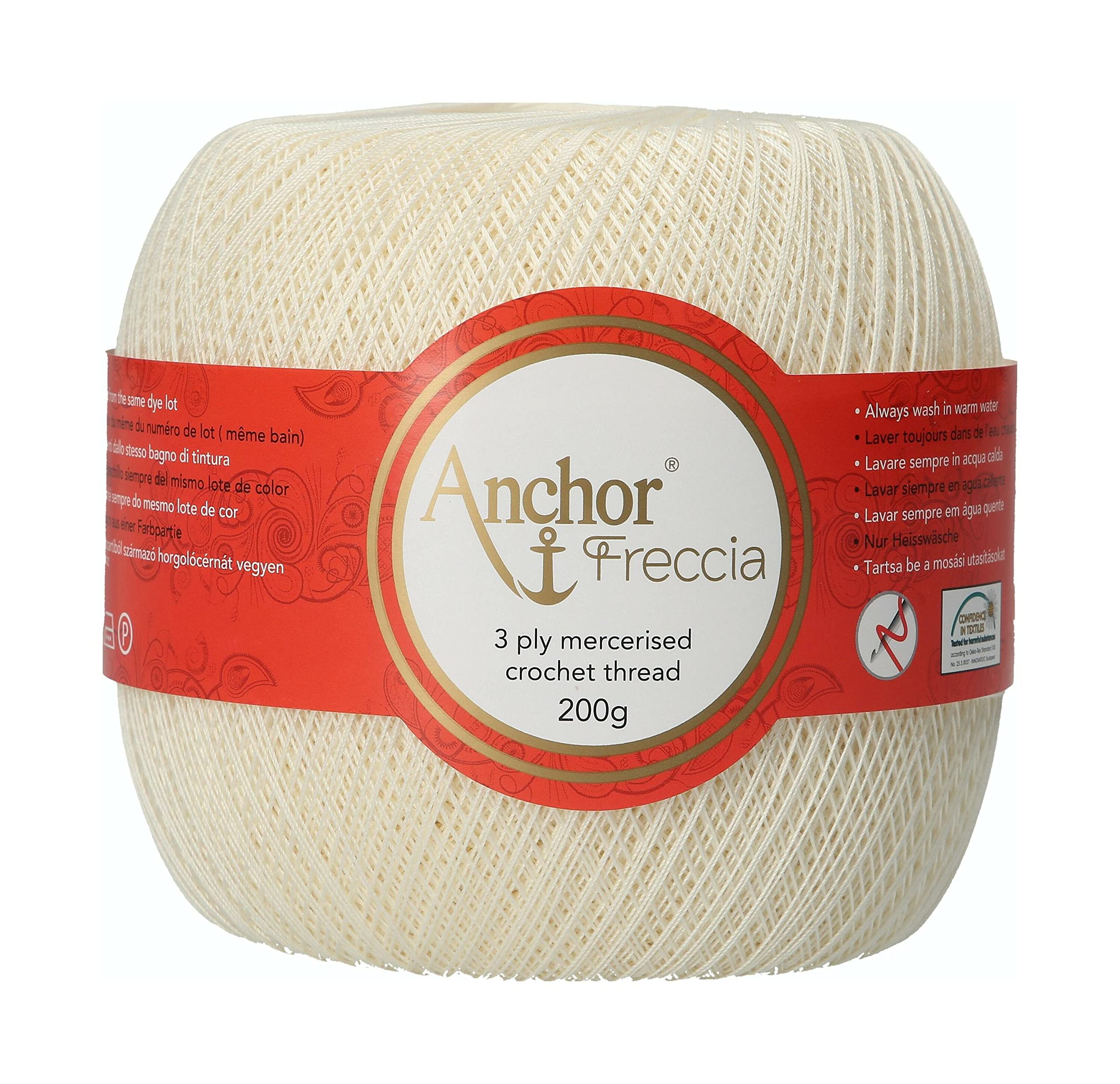 Anchor Freccia, Thickness: 20, Packaging: 200G, Running Length: 2040M 6650 Crochet Threads