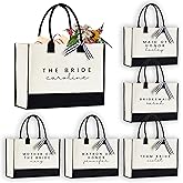 SoGoodKids CUSTOM Tote Bags for Bridesmaids, Bride, Maid of Honor, Mother of the Bride, Bride Squad & More