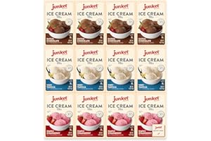 Junket Ice Cream Mix Bundle - 4 Vanilla, 4 Chocolate, 4 Strawberry (12 Total)